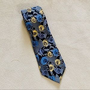 Geoffrey Beene Abstract Silk Tie